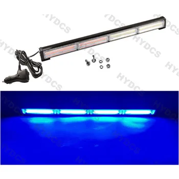 

CYAN SOIL BAY 72W 23" COB LED HAZARD LIGHT BAR BEACON EMERGENCY WARNING STROBE RED BLUE 12V