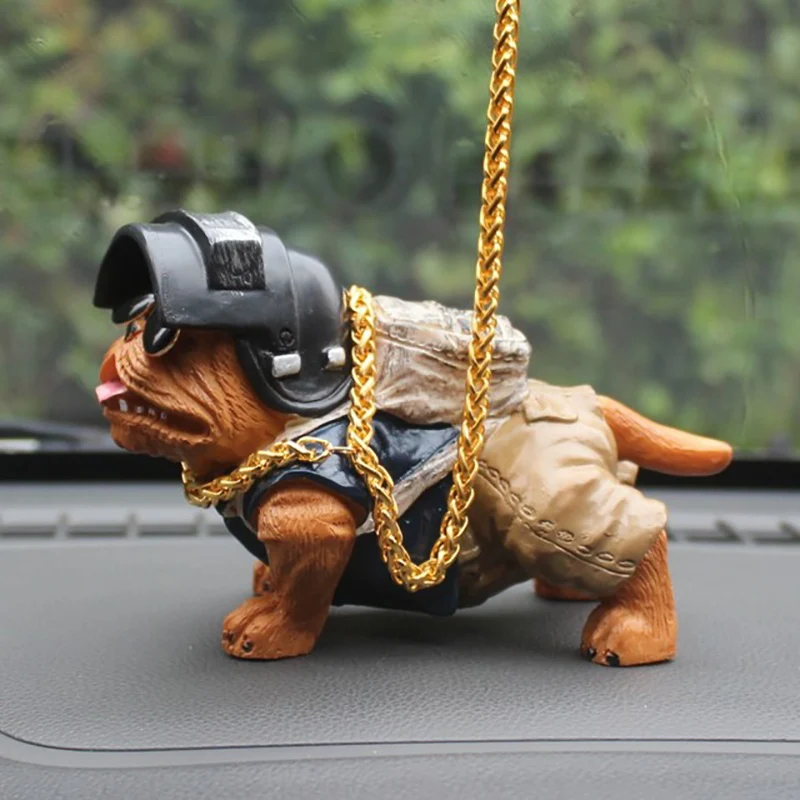 Симулятор Американский хулиган Pitbull автомобиль собака украшения для кукол забавная милая игрушка для автозапчастей аксессуары для интерьера Прямая поставка