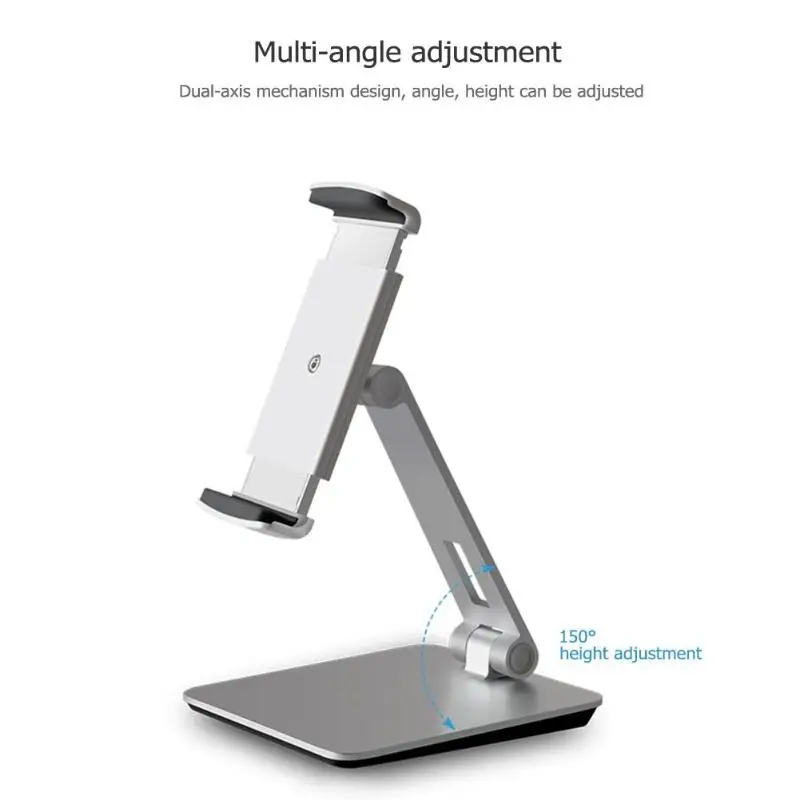 Aluminum alloy mobile phone tablet bracket Foldable Tablet Stand Holder Mount Bracket for ipad iphone for 7-10"Tablet Smartphone