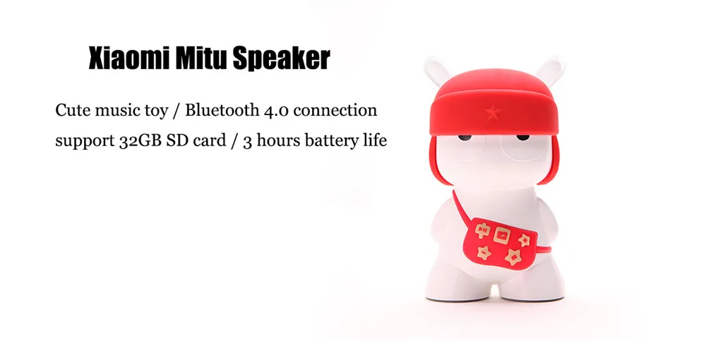 Xiaomi Mitu динамик Bluetooth 4,0 беспроводной портативный стерео динамик для смартфонов кролик подарок для детей