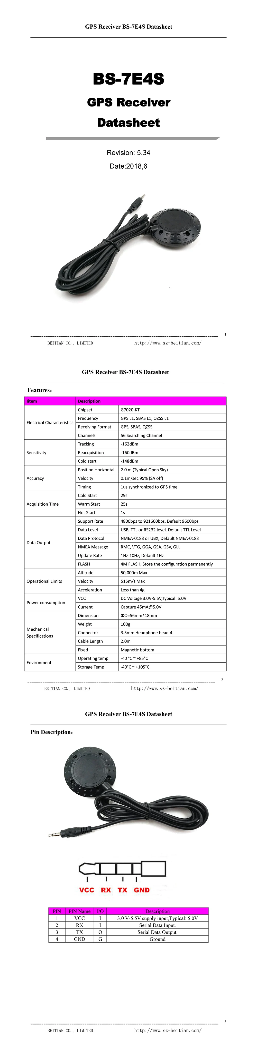 GPS-Receiver-BS-7E4S-Datasheet-22-E