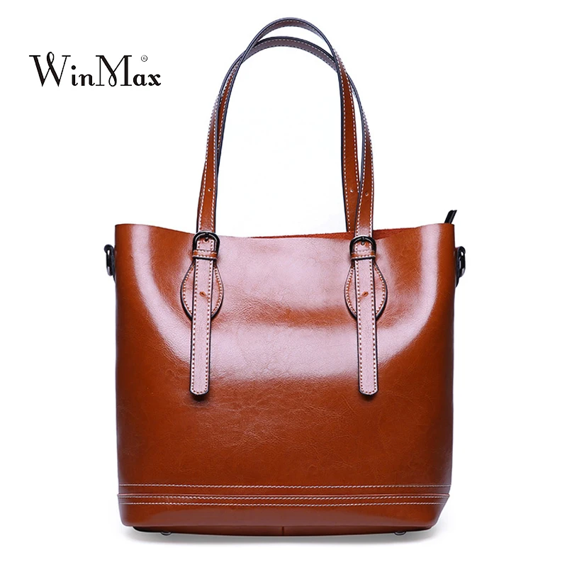 

New Luxury Handbags Women Genuine Leather Tote Bag Designer Ladies Handbag Female Shoulder Bags For Women 2018 Bolsas Sac A Main