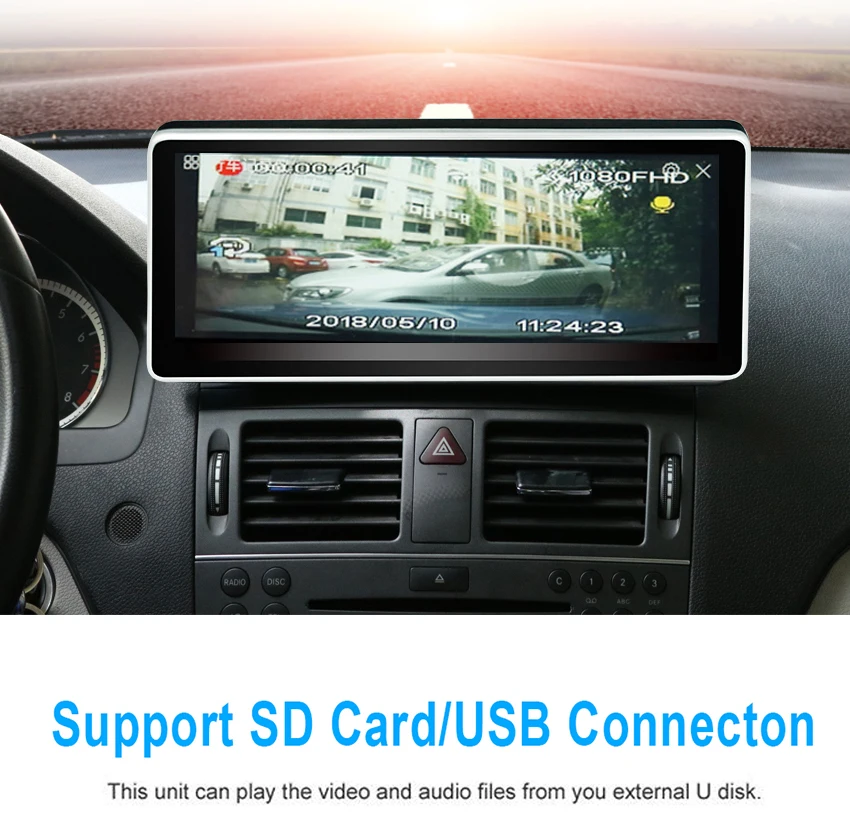 15 Koason 10.25inch 2+32G Android 7.1 Car Multimedia player audio stereo GPS Navigation for Mercedes Benz C Class W204 2011-2014