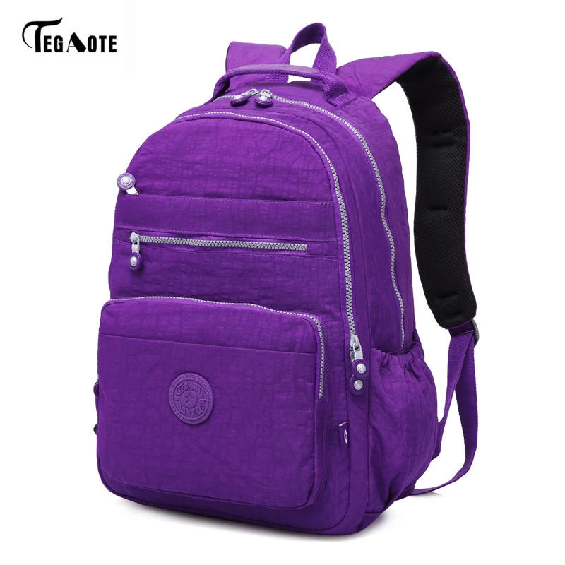 TEGAOTE брендовый рюкзак для ноутбука, женские дорожные сумки, многофункциональный рюкзак, водонепроницаемый нейлоновый школьный рюкзак для подростков