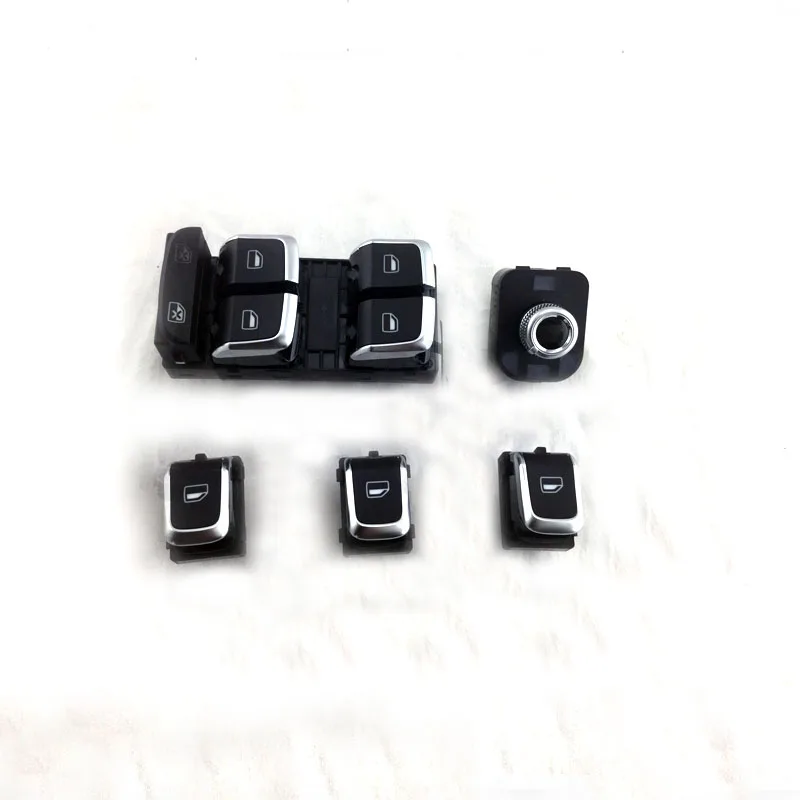 

OEM Chrome Side mirror switch+Master window switch for A4 S4 B8 Q5 A5 09-2012  8KD 949 851 A