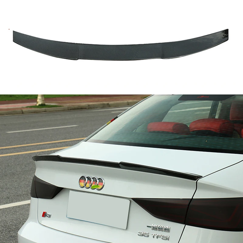 

A3 S3 8V Carbon Fiber Rear Trunk Lip Spoiler Wing For Audi A3 S3 8V Sedan 2014-2015 V Style