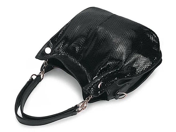Kaufen 100% echtem Leder Taschen Für Frauen 2019 Mode Schulter Messenger Taschen Luxus Designer Handtaschen Damen CrossBody Krokodil X 4