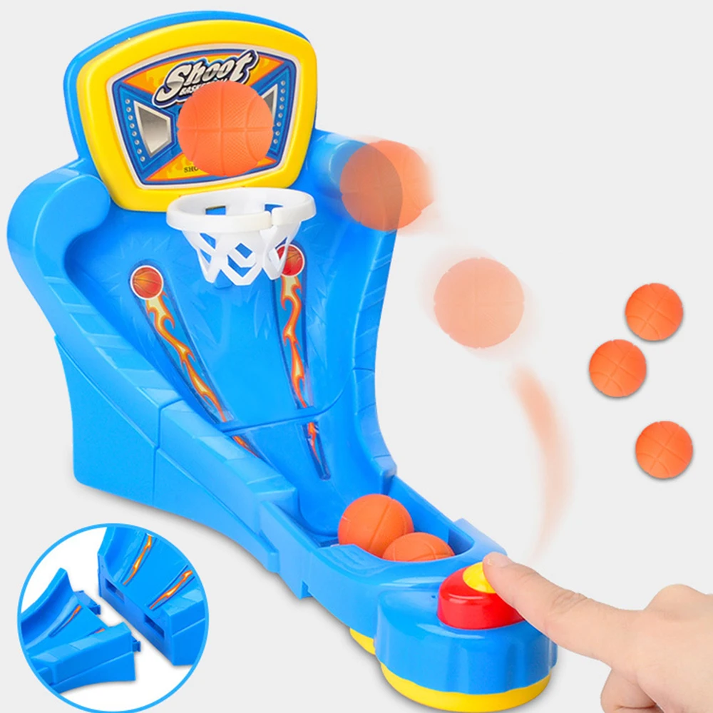 Мини детская настольная игра в баскетбол настольный палец отжимание стрельба детские развивающие Родитель-ребенок Интерактивная игрушка