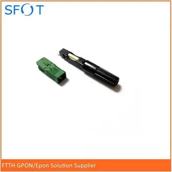

100pcs 3M SC/APC Fiber Optic Fast Connector, Pre-embedded, Telecommunication Standard, Fiber Connector