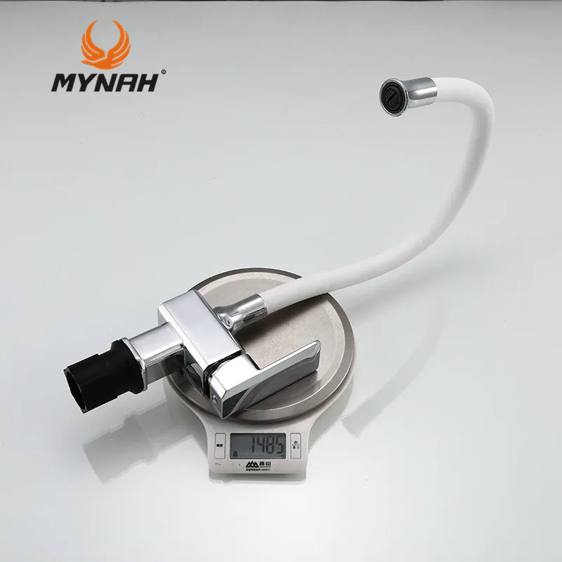 MYNAH Silica Gel Any Direction Kitchen Faucet Hot And Cold Water Flexible Kitchen Tap Multicolor Rotary Kitchen Faucets M5849