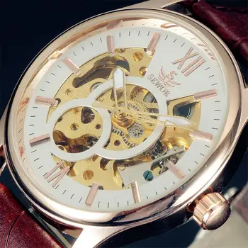 

SEWOR Brand Fast and Furious Rose Gold Mechanical Wristwatches Male Sport Clock Automatic Fashion Wrist Watch Relojes Mujer