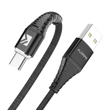 FDBRO FLOVEME 1 м кабель для быстрой зарядки USB провод для iPhone Micro usb type-C кабель 2.1A USB светодиодный провод для samsung Xiaomi