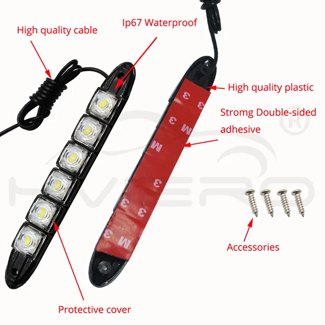 COB DRL Fog Light 6Led 9Led 10Led Flexible Silicone white Daytime Running Lights Auto Led HeadLamp IP67 Waterproof 10w Bright