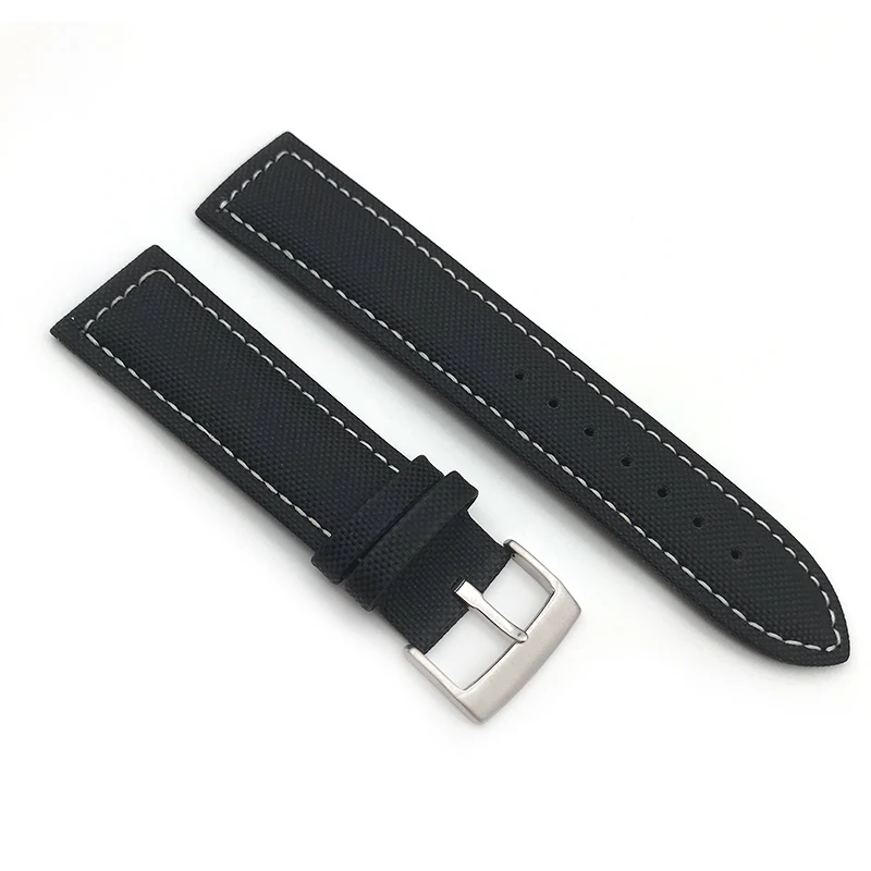 19/20/21/22mm Nylon Cowhide Watch Strap Top Quality Watchband New Fashion Style Universal Belt for YACHT MASTER SUBMARINER Watch