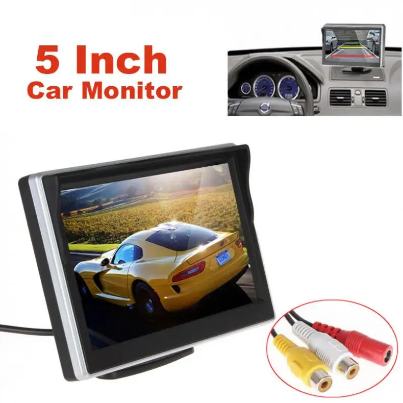 

5 Inch TFT-LCD Digital Car Rear View Monitor LCD Display for VCD / DVD / GPS / Camera with Front Diaphragm