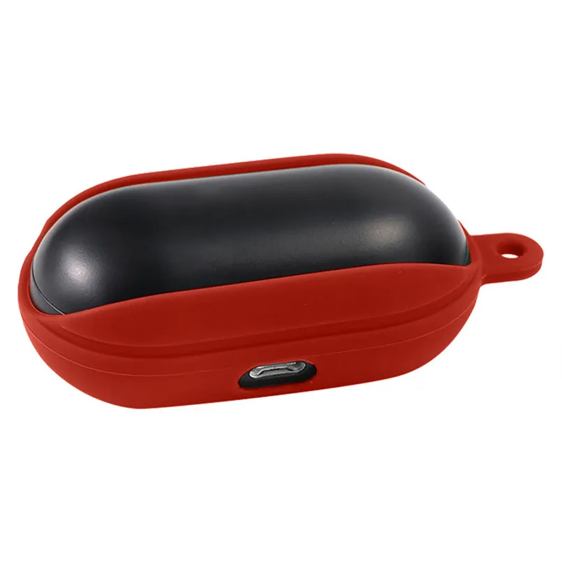 Silicone Case Cover Soft and Flexible Scratch Shock Resistant for Samsung Galaxy Buds Wireless Charging with Carabiner 40MAY1019