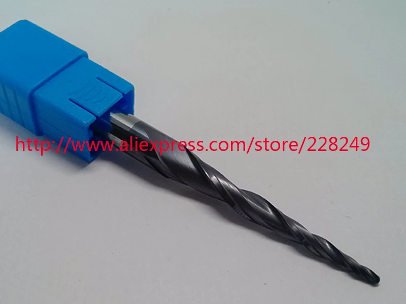 1 шт. R1 * D8 45 85L 2F HRC55 твердосплавные конические концевые фрезы с твердосплавным