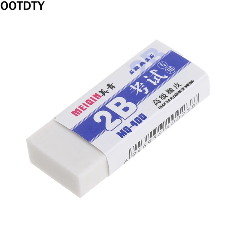 

1/2PC Soft Rubber 2B Pencil Eraser for Exam Writing Office School Nursery Gift
