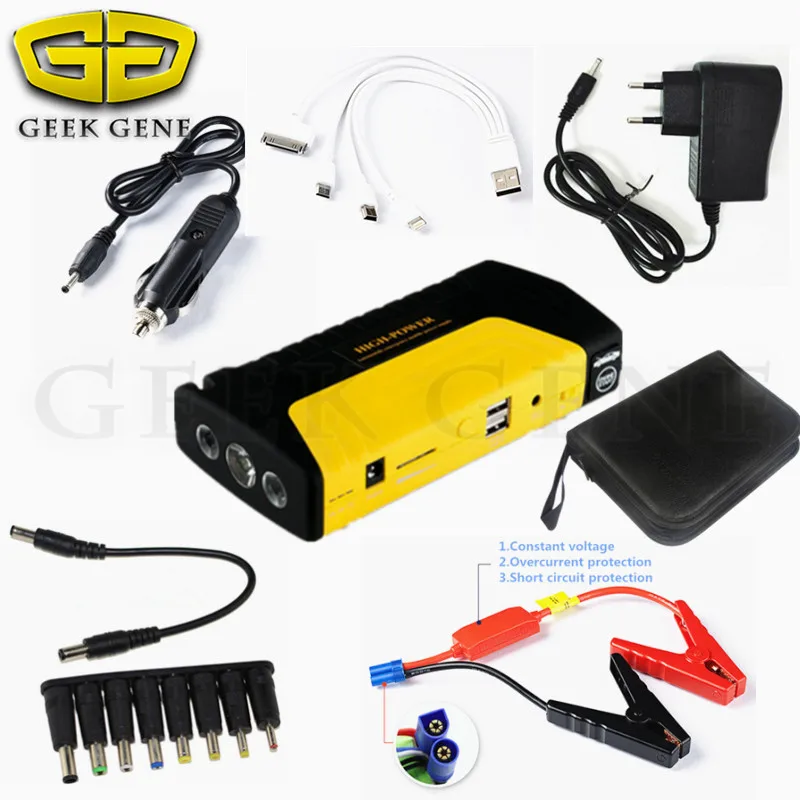 

Emergency Car Jump Starter 600A Pack Multi-function Starting Device Power Bank Car Charger For Car Battery Booster Buster Diesel