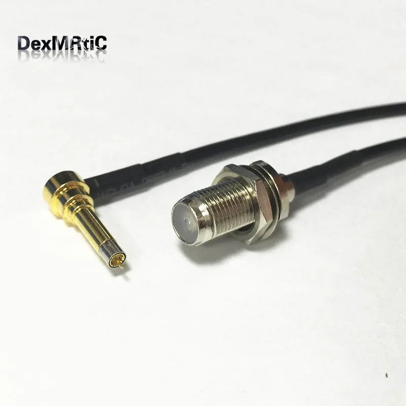 

New F Female Jack Switch MS156 Right Angle computer connector test probe cable RG174 Wholesale 20CM 8" Adapter