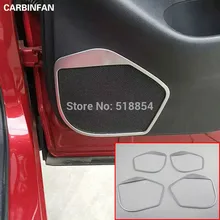 Для MAZDA CX-5 cx5 ABS Хромированная накладка дверной динамик декоративная наклейка для CX-5 Аксессуары 4 шт./компл
