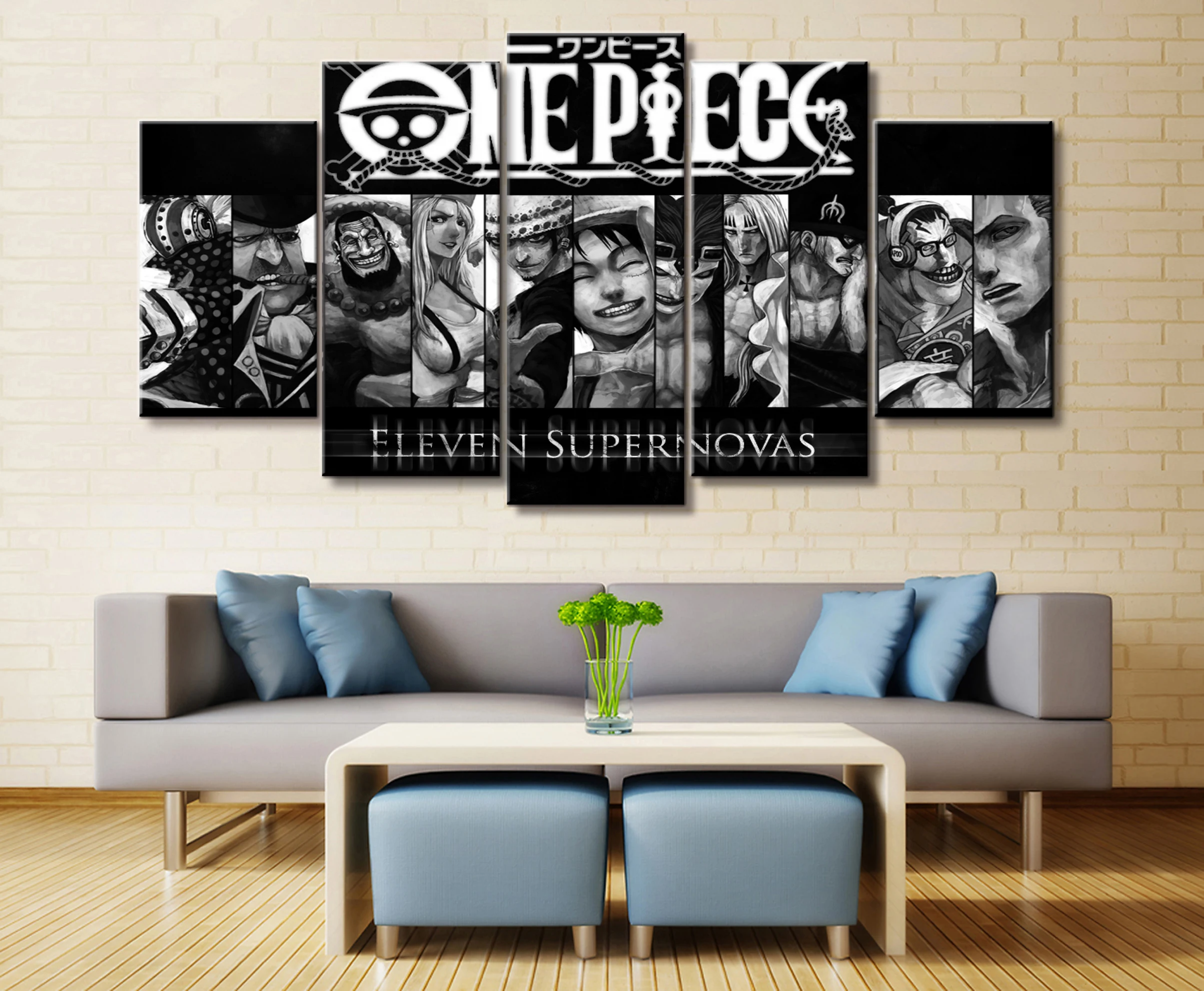 Wall Art Poster Painting Modular Pictures For Living Room Decorative Pictures Canvas Printed 5 Panel My Hero Academia Animation