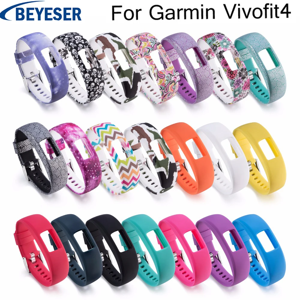 Ремешок сменный для наручных часов спортивный браслет Garmin Vivofit 4 20 цветов|Ремешки