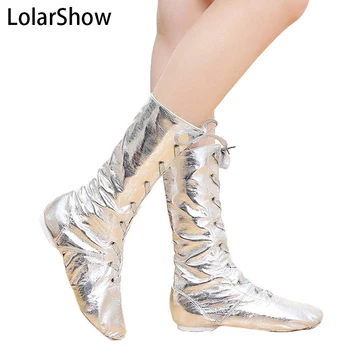 

Jazz Dance Shoes PU Leather European&American Style Stiletto Shoes Unisex Jazz Dance Boots