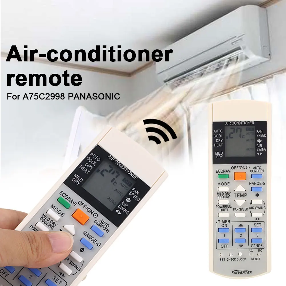 Пульт дистанционного управления Управление для кондиционер Panasonic A75C3298 A75C2817 A75C3182