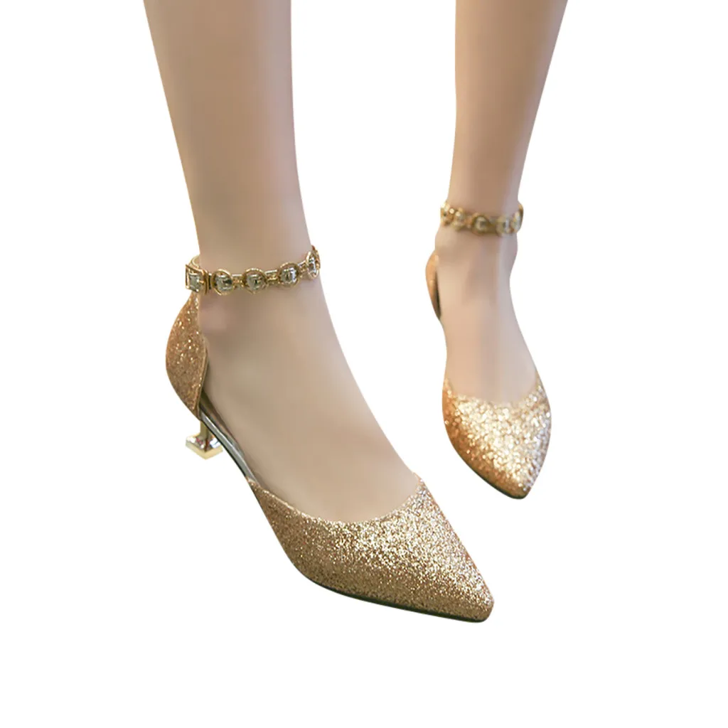 Женские туфли-лодочки, пикантные туфли на высоком каблуке, женские модные модельные туфли с острым носком, летние босоножки на шпильке, свадебные туфли золотистого цвета, mujer