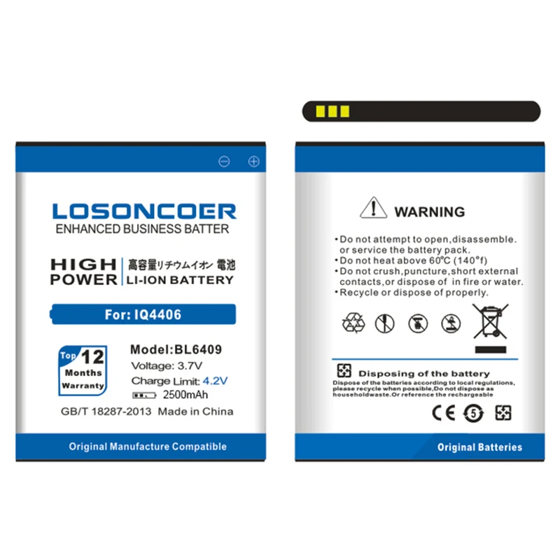 BL6409 Battery for Fly IQ4406 IQ 4406 BL 6409 High Quality battery (4)