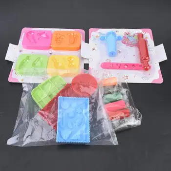 

Intelligent for Children DIY Child Plasticine Clay Ice Cream Food Mould Tool Kid Educational Toy Set toys clay