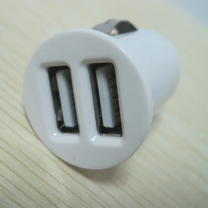 12V Power Dual 2 Port USB Mini Bullet автомобильное зарядное устройство адаптер для iPhone
