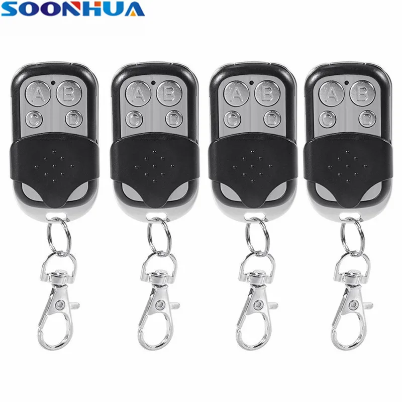 

SOONHUA Universal Cloning Key Door Remote Control With LED Indicator For Garage Doors Electric Gate Cars ETC Remote Controller