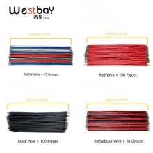 10 см Чистый медный провод кабель провод для макетной платы перемычка провода погружения олово на обоих концах Westbay