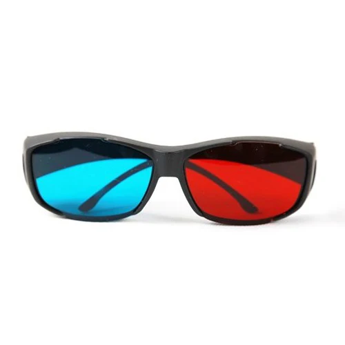 New Plastic Framed Dimensional Anaglyph 3D Vision Glasses Plasma TV Movie