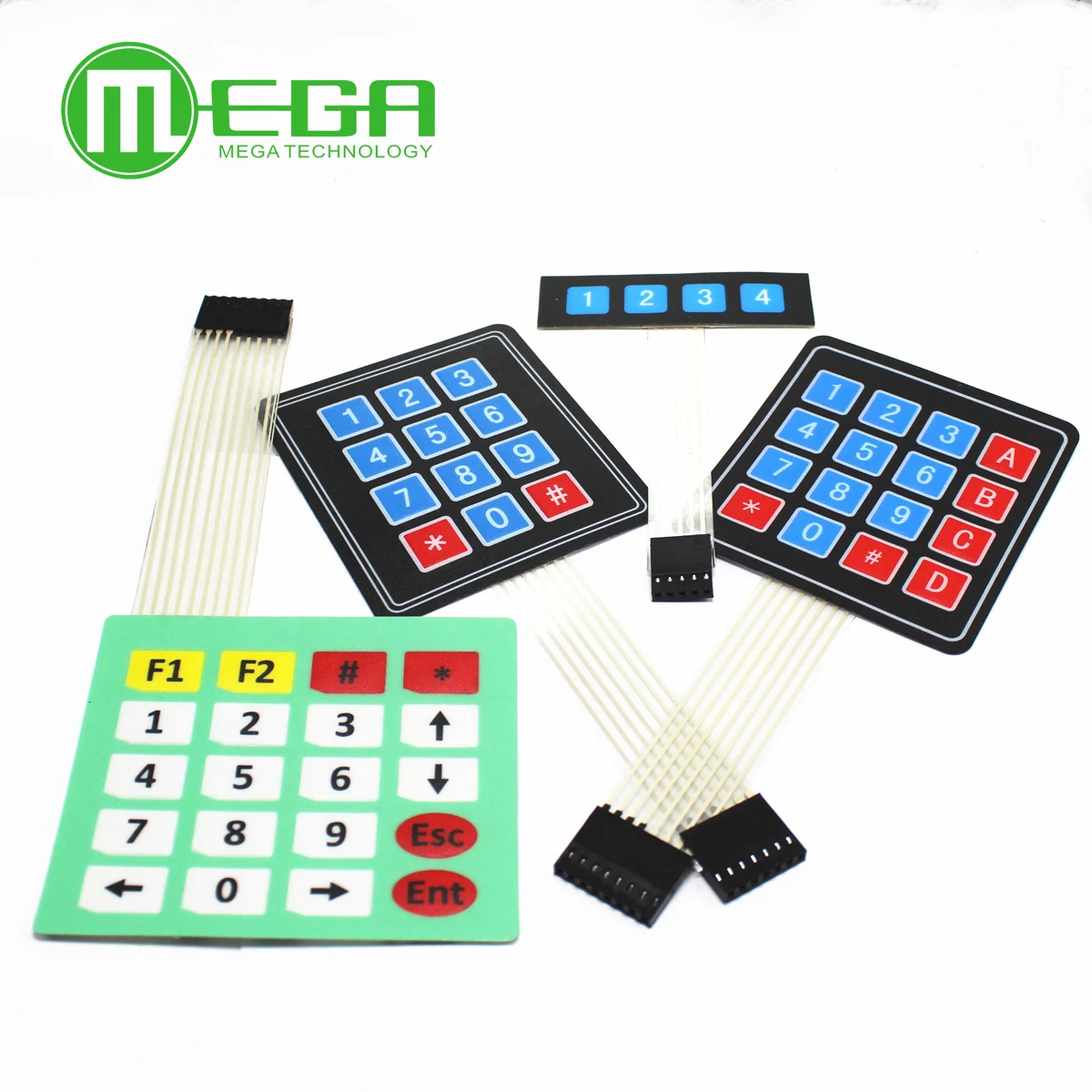 

1pcs 4*4 Matrix Array Matrix keyboard 4 12 16 20 Key 1x4 3x4 4x4 4*5 Membrane Switch Keypad for arduino smart car
