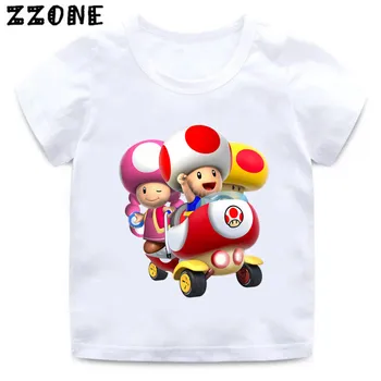

Boys and Girls Super Mario Captain Toad Cartoon Print T shirt Kids Funny Casual Clothes Baby Summer Short Sleeve T-shirt,HKP5248