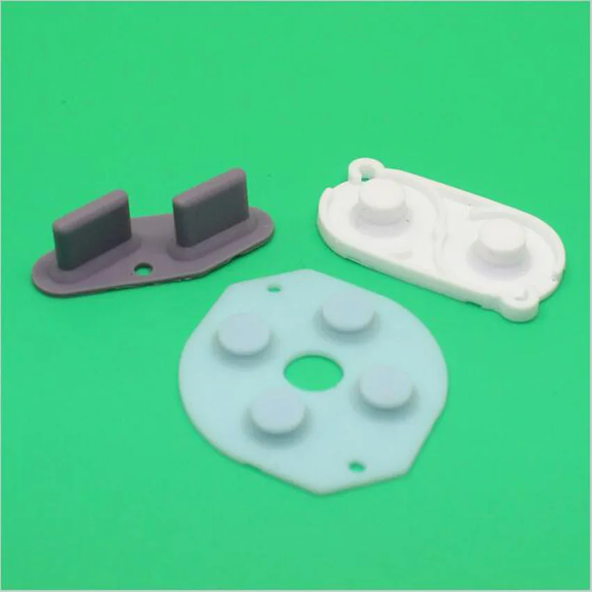 

10sets 3 in 1 Conductive Plastic Button Flim Rubber Pads Repair Parts for Nintendo GB GameBoy