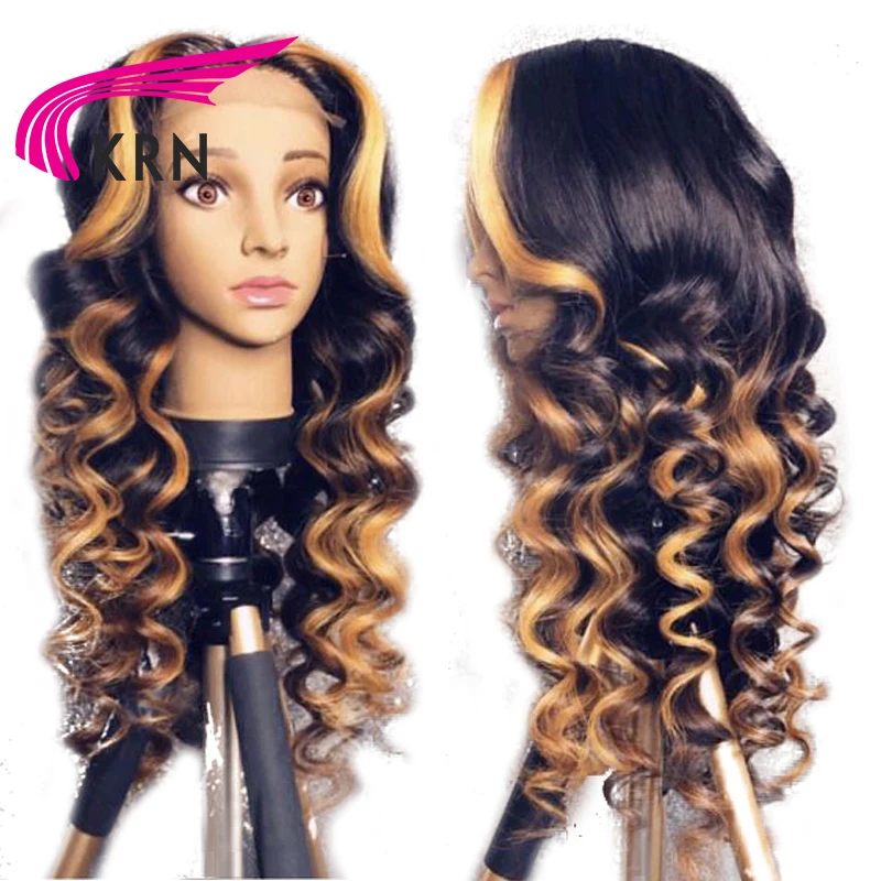 highlight lace front wig