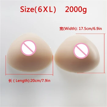

Crossdress Breast Forms 2000g/Pair Artificial False Breast Realistic Touch Silicone Boobs For Drag Queen Shemale Transgender