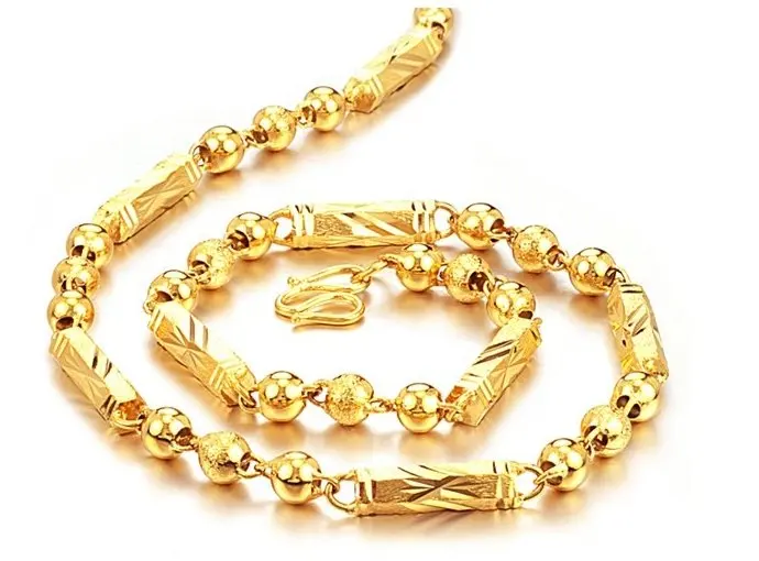 

The Korean New Fashion Men's Matte plated plated gold color Plated Necklaces For Women Jewelry M33 J15