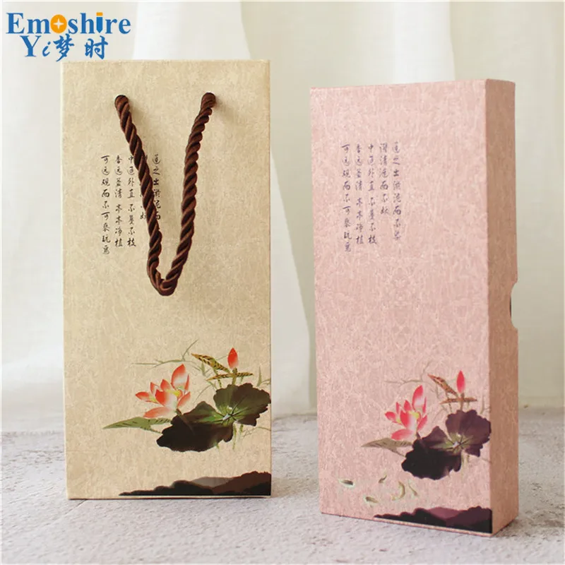 Emoshire Sichuan travel gift boxed Panda bamboo tassel bookmarks literary wind stationery small gifts Chengdu Wenchuang supplies (4)