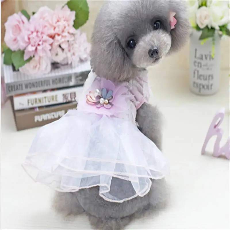 

Fashion Dog Dress Pet Dog Clothes Princess Tulle Cat Dogs Dress For Small Medium Dogs Chihuahua Cat Pets Products