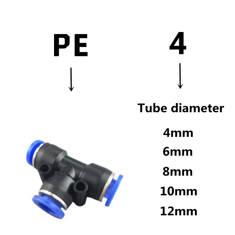 1 шт. пневматические фитинги быстроразъемные воздушные фитинги для 4 мм 6 мм 8 мм 10 мм 12 мм трубчатый шланг Прямые фитинги