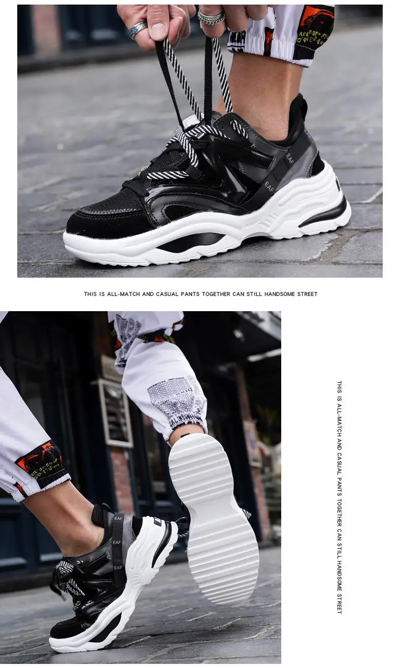2019 Harajuku Autumn Vintage Sneakers Men Breathable Mesh Casual Shoes Men Comfortable Fashion Tenis Masculino Adulto Sneakers