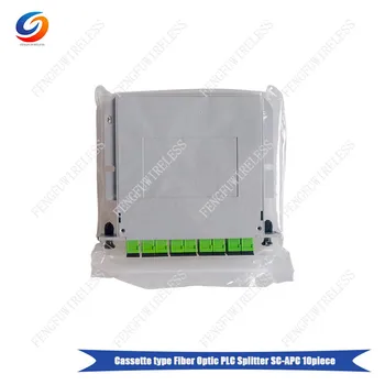 

Free shipping 5pcs/lot Fiber Optical PLC Splitter 1x8 LGX Cassette Box SC/APC PLC splitter Card inserting