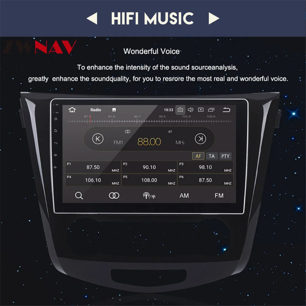 Sale 4G+32G Octa Core Android 8.0 car multimedia player gps navigation video 2 din car audio for Nissan X-TRAIL Qashqai Dualis Rouge 5