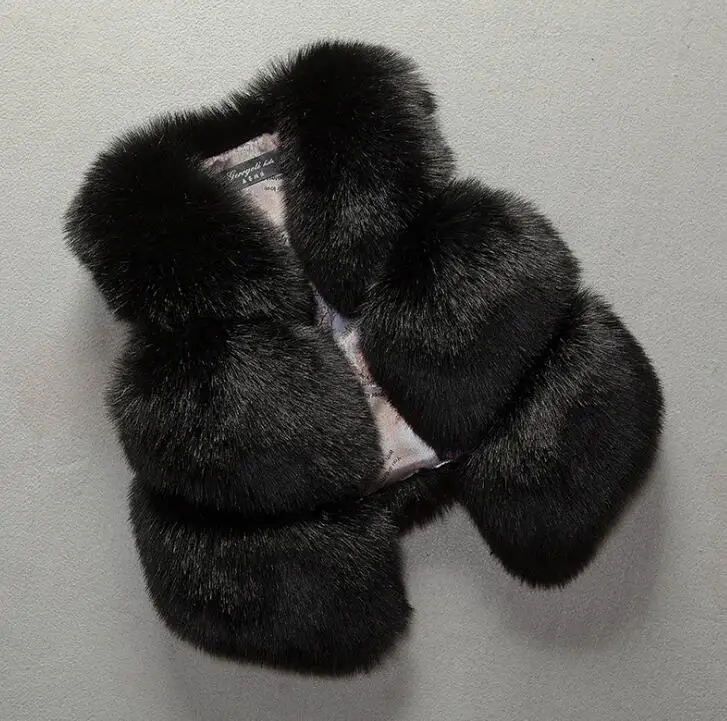 Kids Baby Girl Autumn winter jacket girls coat Waistcoat Thick Coat Warm fur waistcoat baby girl Clothes
