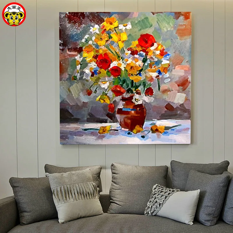 painting by numbers art paint by number DIY digital painting European oil painting flower plant